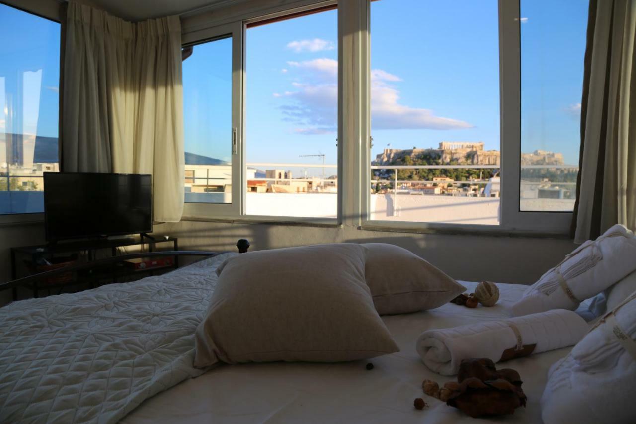 Flat In Monastiraki With Stunning View Of Acropolis Apartamento Atenas Exterior foto